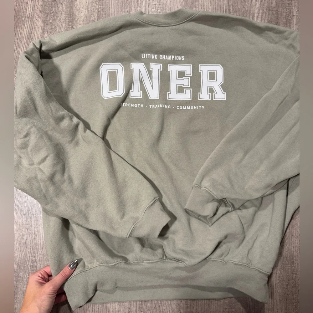 ONER ACTIVE MID WEIGHT SWEATSHIRT WITH PRINTED LOGO - Picture 4 of 6